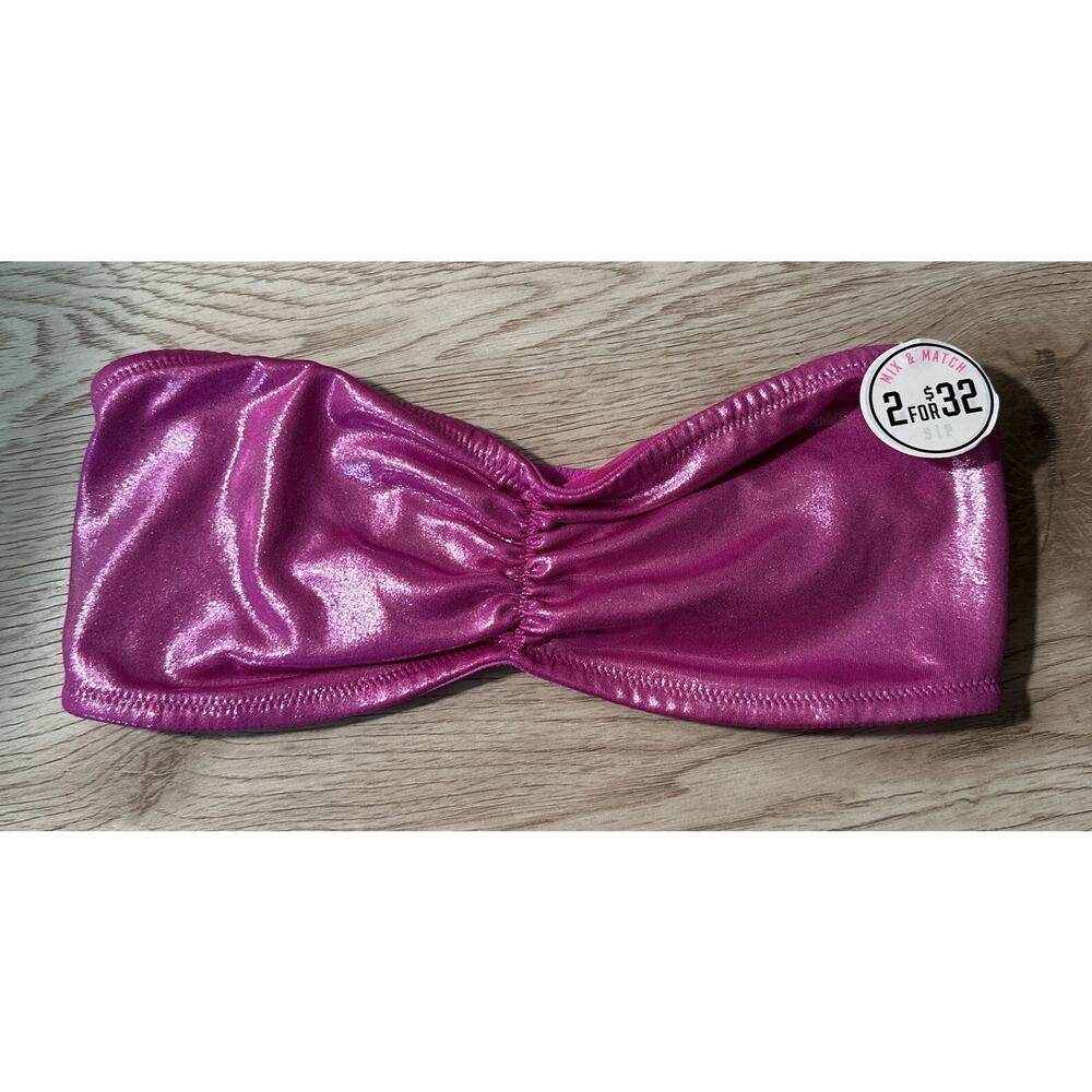 Victoria's Secret Metallic Magenta Bra Bandeau Size Small